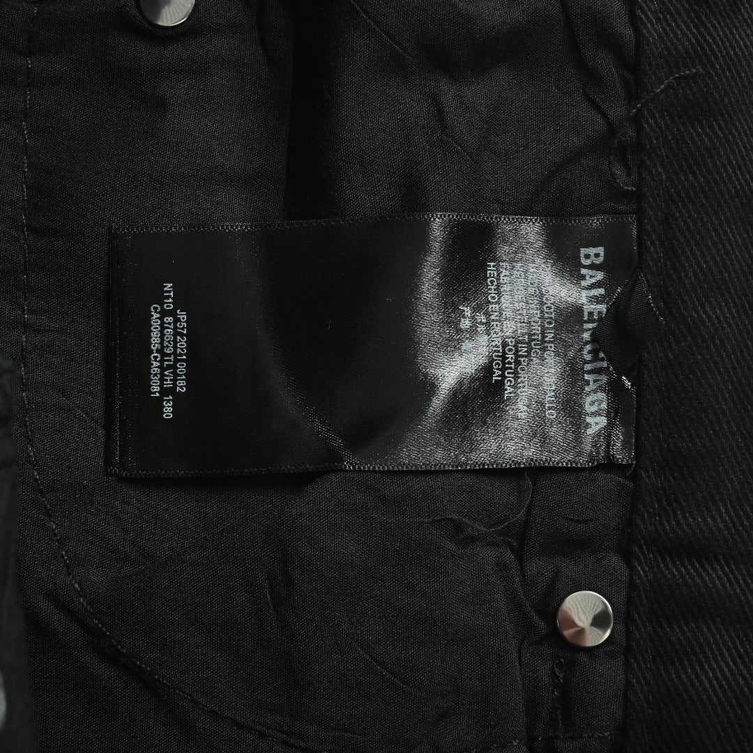 Balenciaga 26SS Micro-Flare Black Denim Jeans