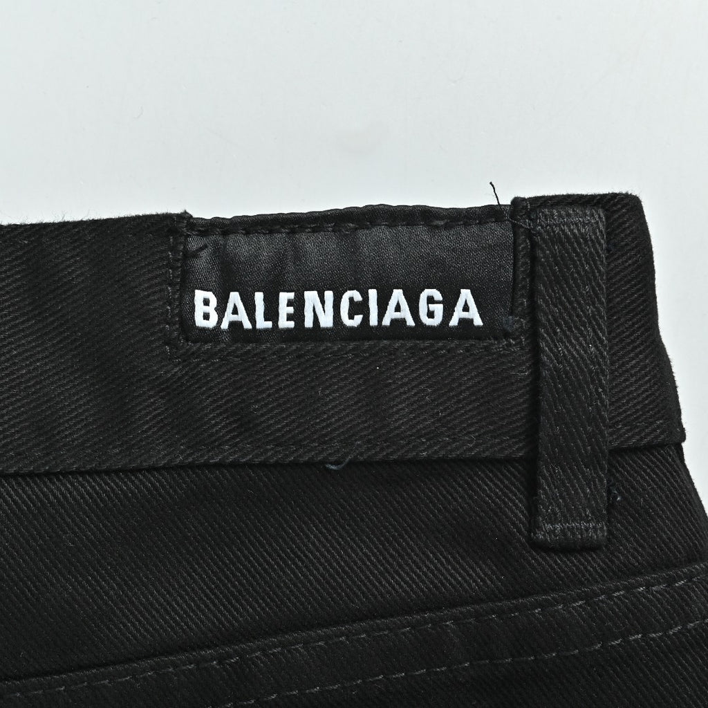 Balenciaga 26SS Micro-Flare Black Denim Jeans