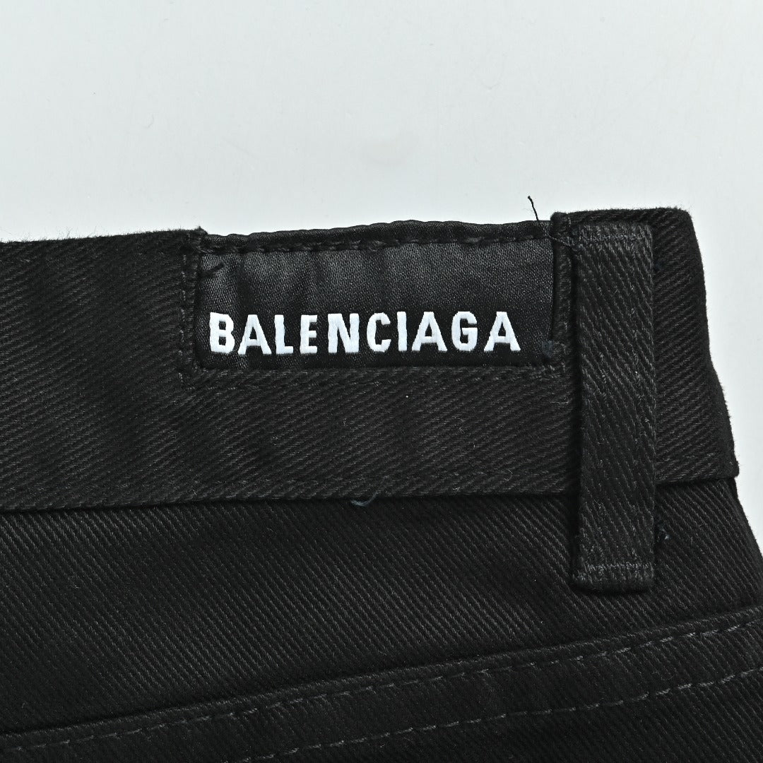 Balenciaga 26SS Micro-Flare Black Denim Jeans