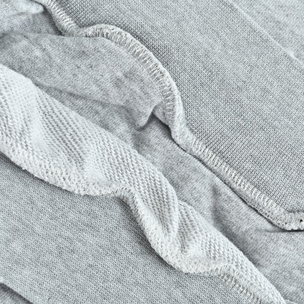 Balenciaga BLCG 26SS Washed Distressed Masking Tape Print Hoodie — Grey
