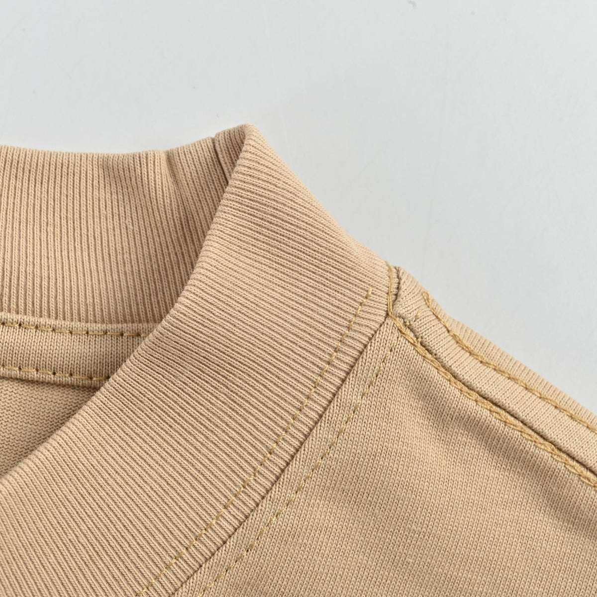 WE11DONE 26SS Hand-Drawn Logo Sketch Short Sleeve T-Shirt — Khaki