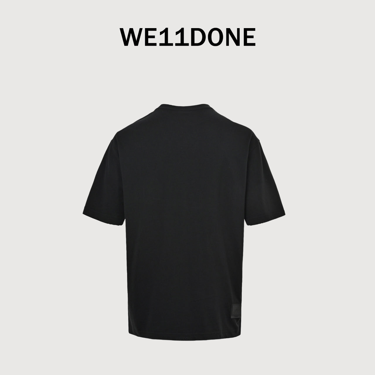 WE11DONE 26SS Hand-Drawn Logo Sketch Short Sleeve T-Shirt — Black