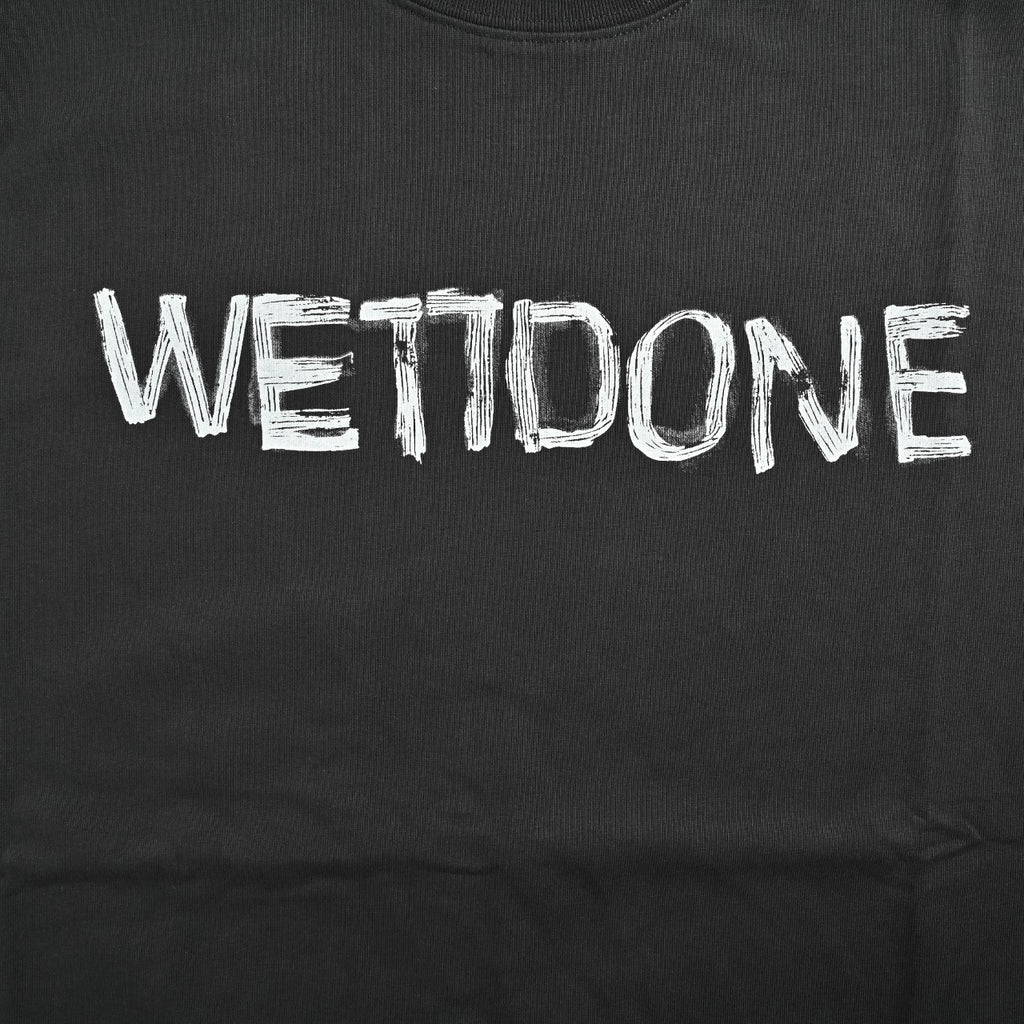 WE11DONE 26SS Hand-Drawn Logo Sketch Short Sleeve T-Shirt — Black
