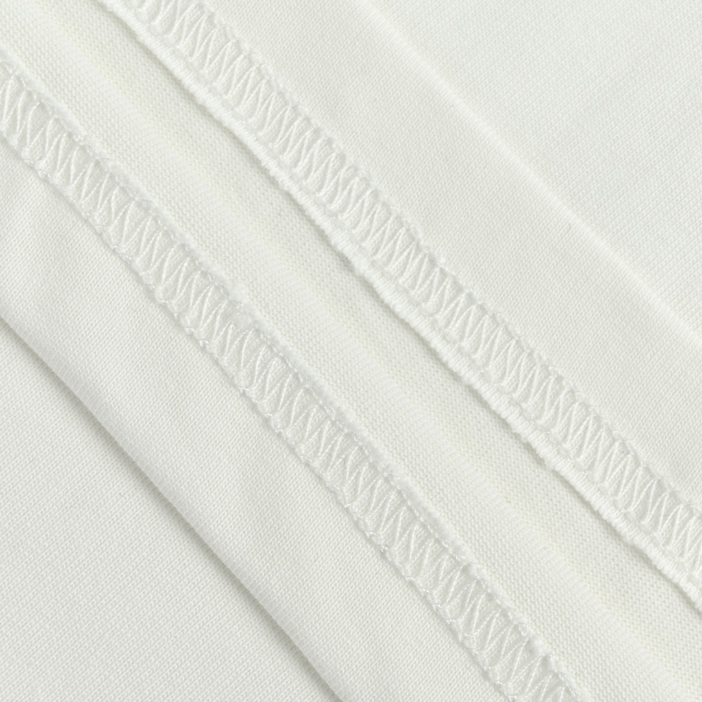 WE11DONE Minimal Letter Print Short Sleeve T-Shirt — White
