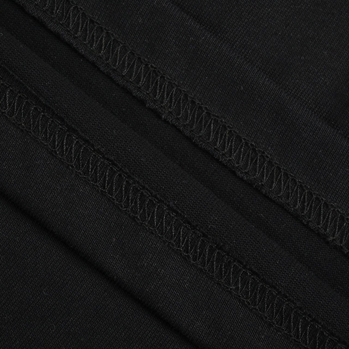 WE11DONE Minimal Letter Print Short Sleeve T-Shirt — Black