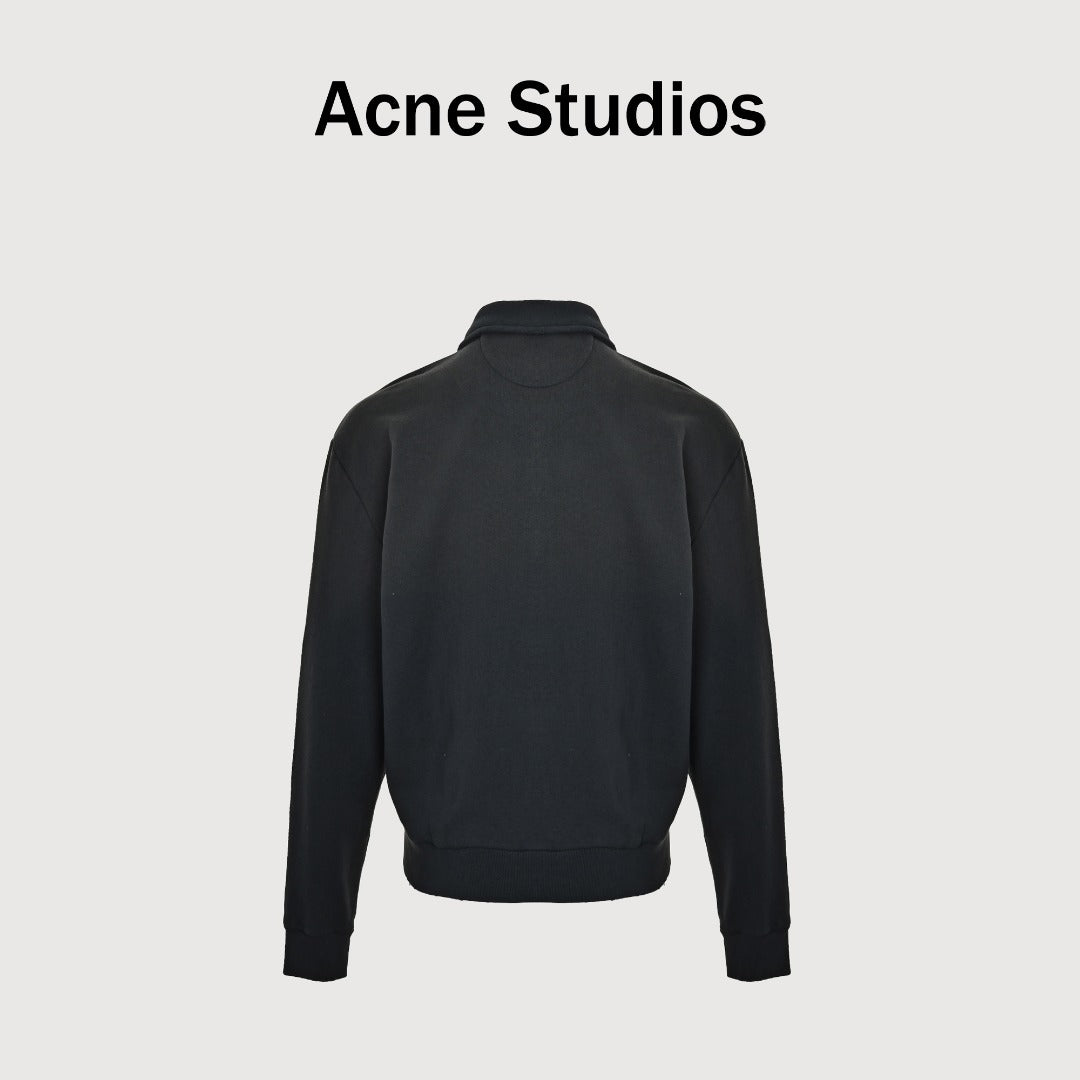 Acne Studios 1996 Washed Vintage Zip Jacket — Black