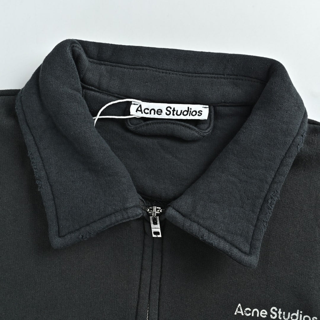 Acne Studios 1996 Washed Vintage Zip Jacket — Black