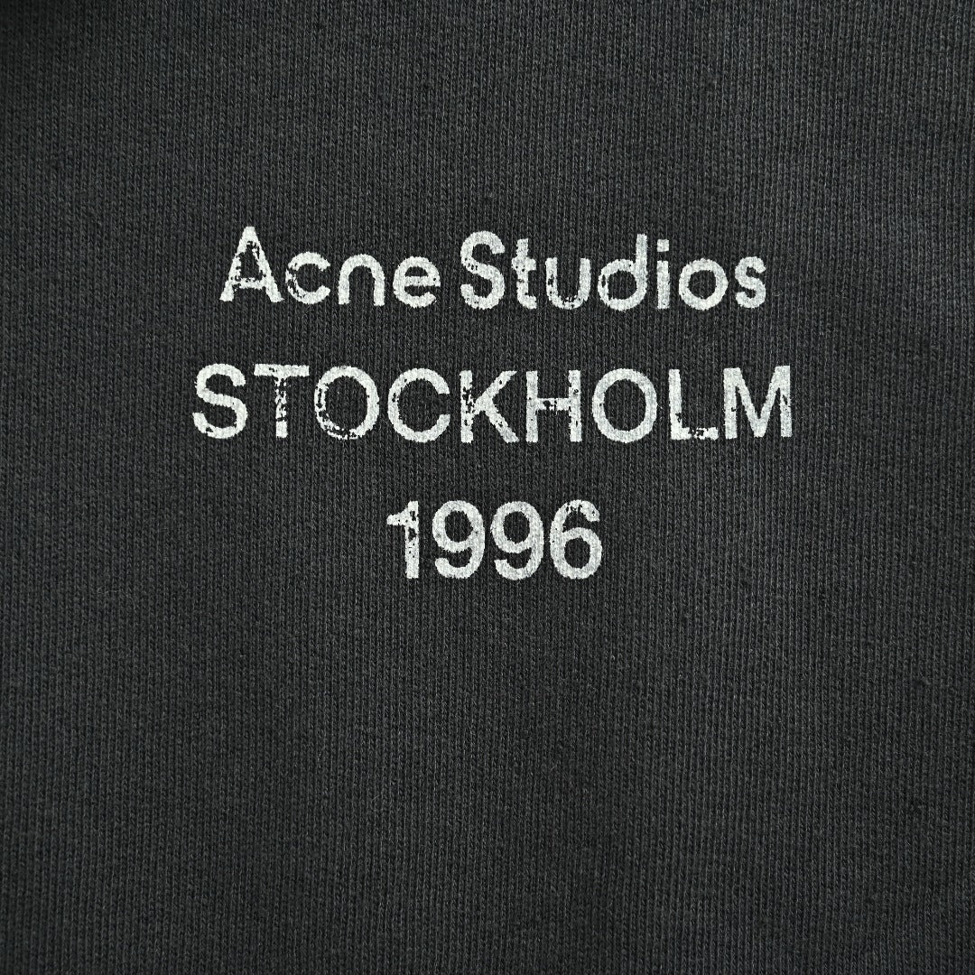 Acne Studios 1996 Washed Vintage Zip Jacket — Black