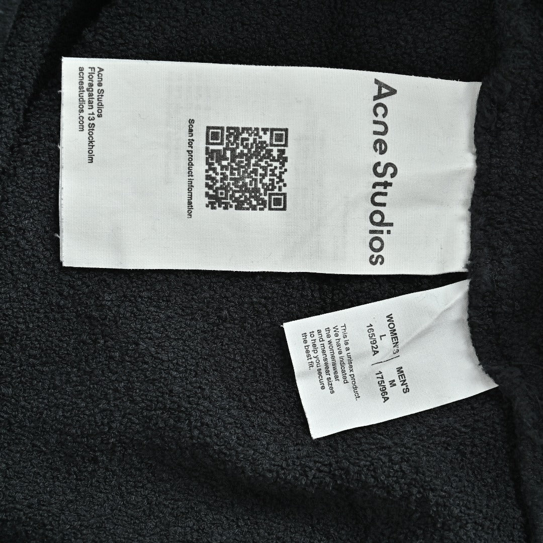 Acne Studios 1996 Washed Vintage Zip Jacket — Black