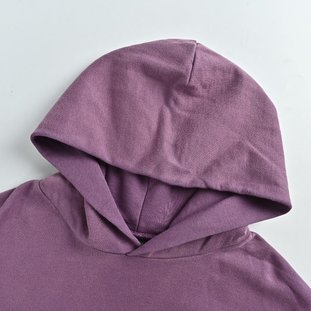 Balenciaga Washed Cola Letter Logo Hoodie — Washed Purple