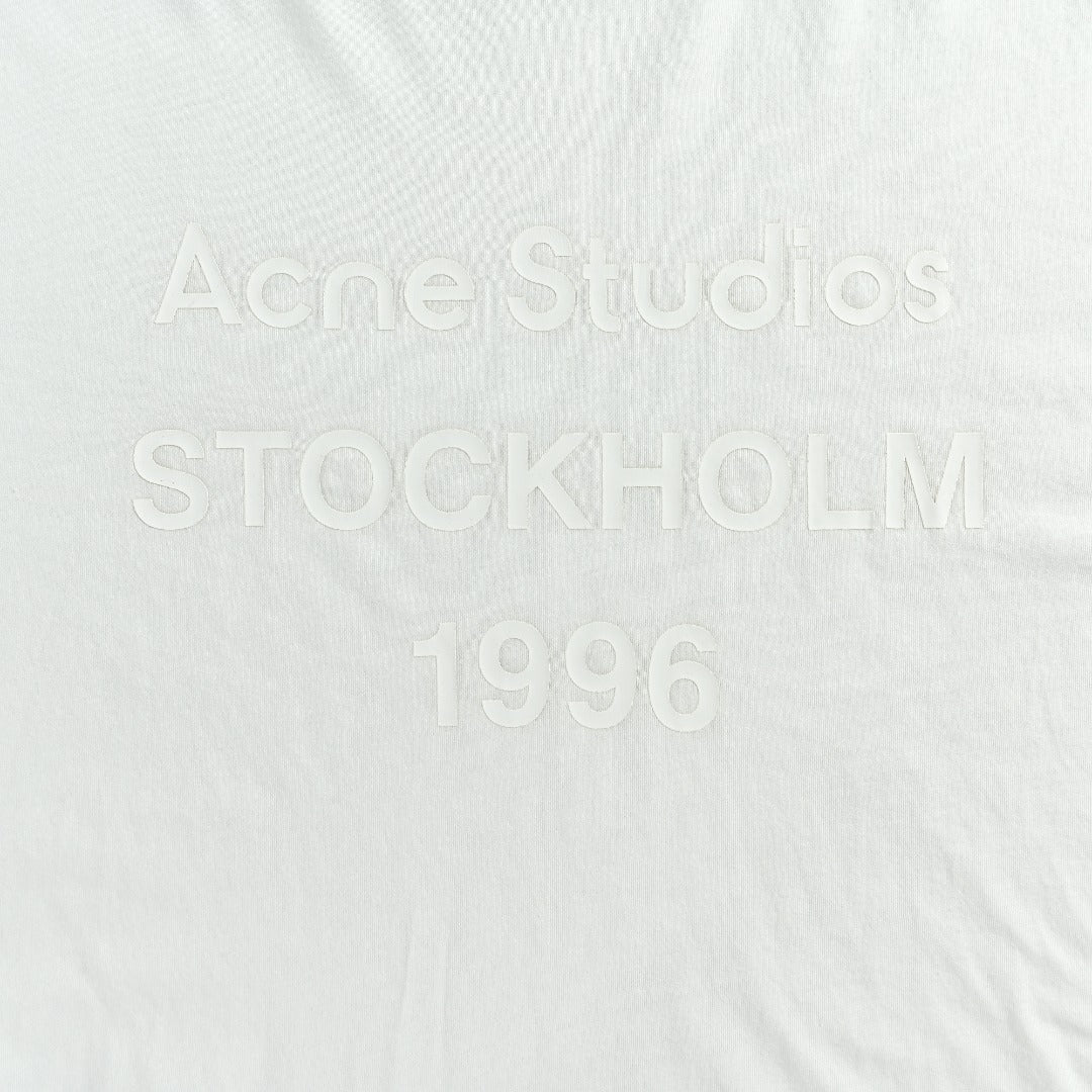 Acne Studios 1996 Limited Edition Distressed Long Sleeve T-Shirt — White