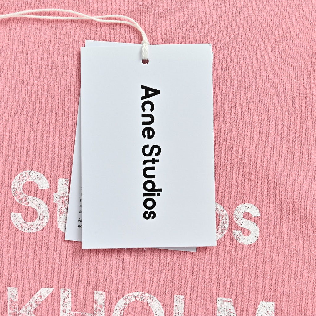 Acne Studios 1996 Limited Edition Distressed Long Sleeve T-Shirt — Pink