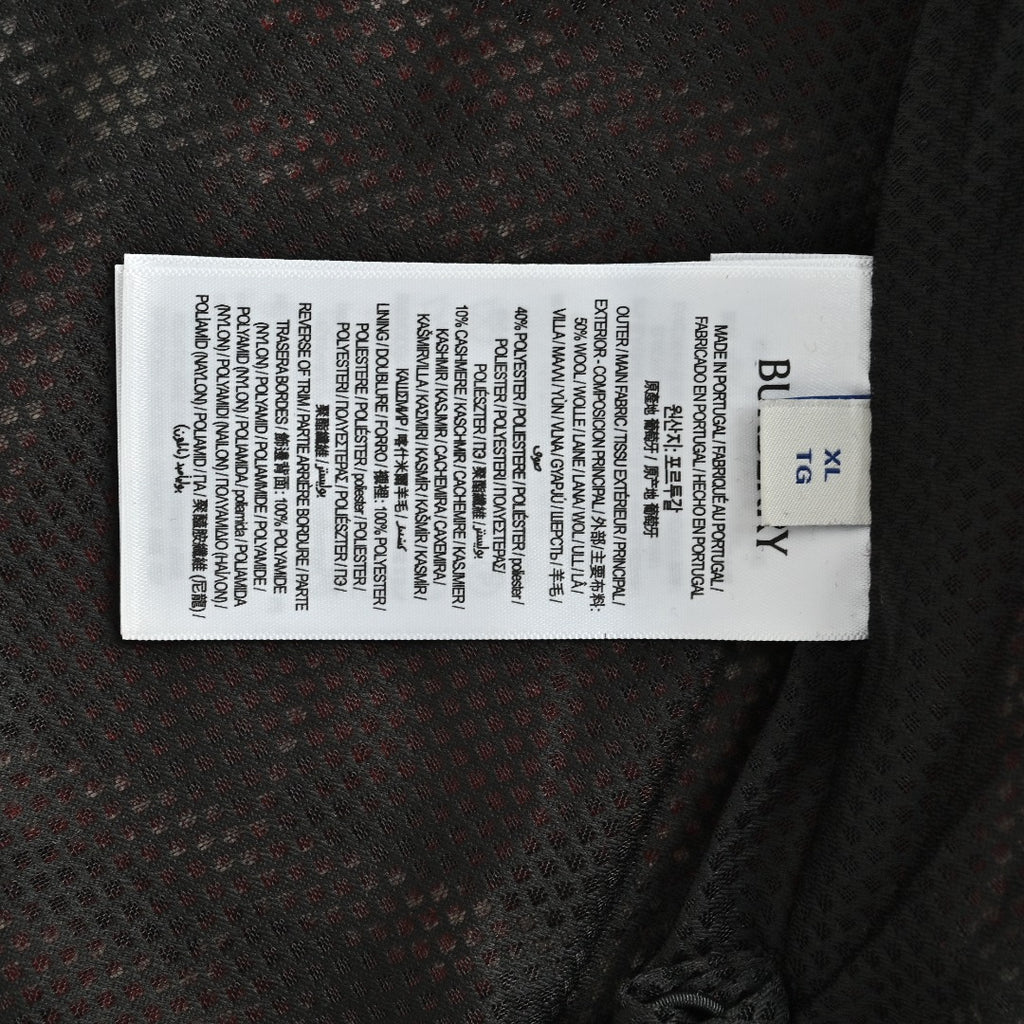Burberry BBR Red Tartan Wool-Blend Reversible Hooded Jacket