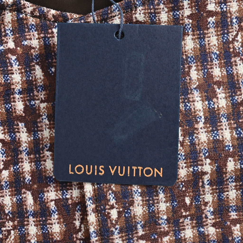 Louis Vuitton LV Monogram Chic Collarless Tweed Jacket