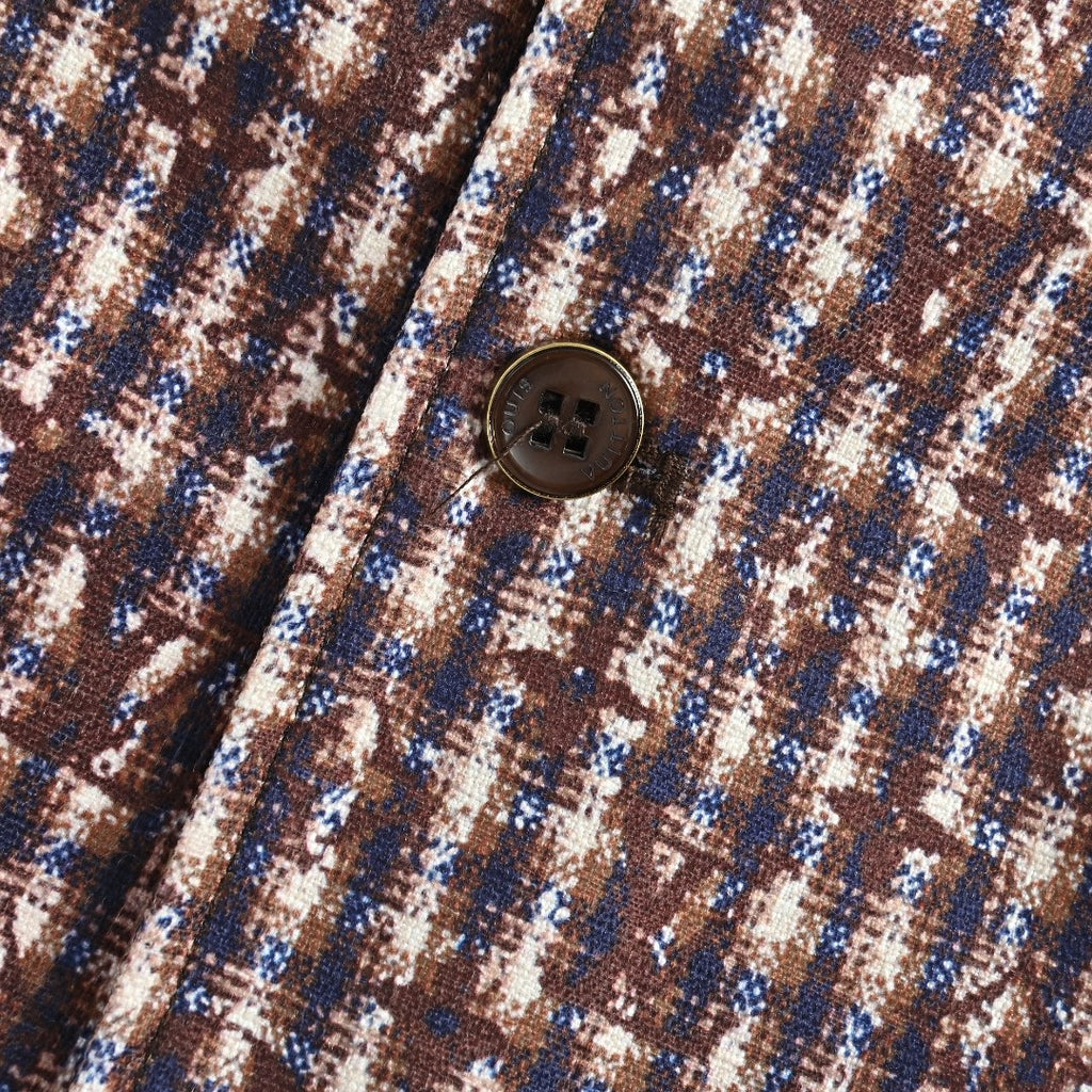 Louis Vuitton LV Monogram Chic Collarless Tweed Jacket
