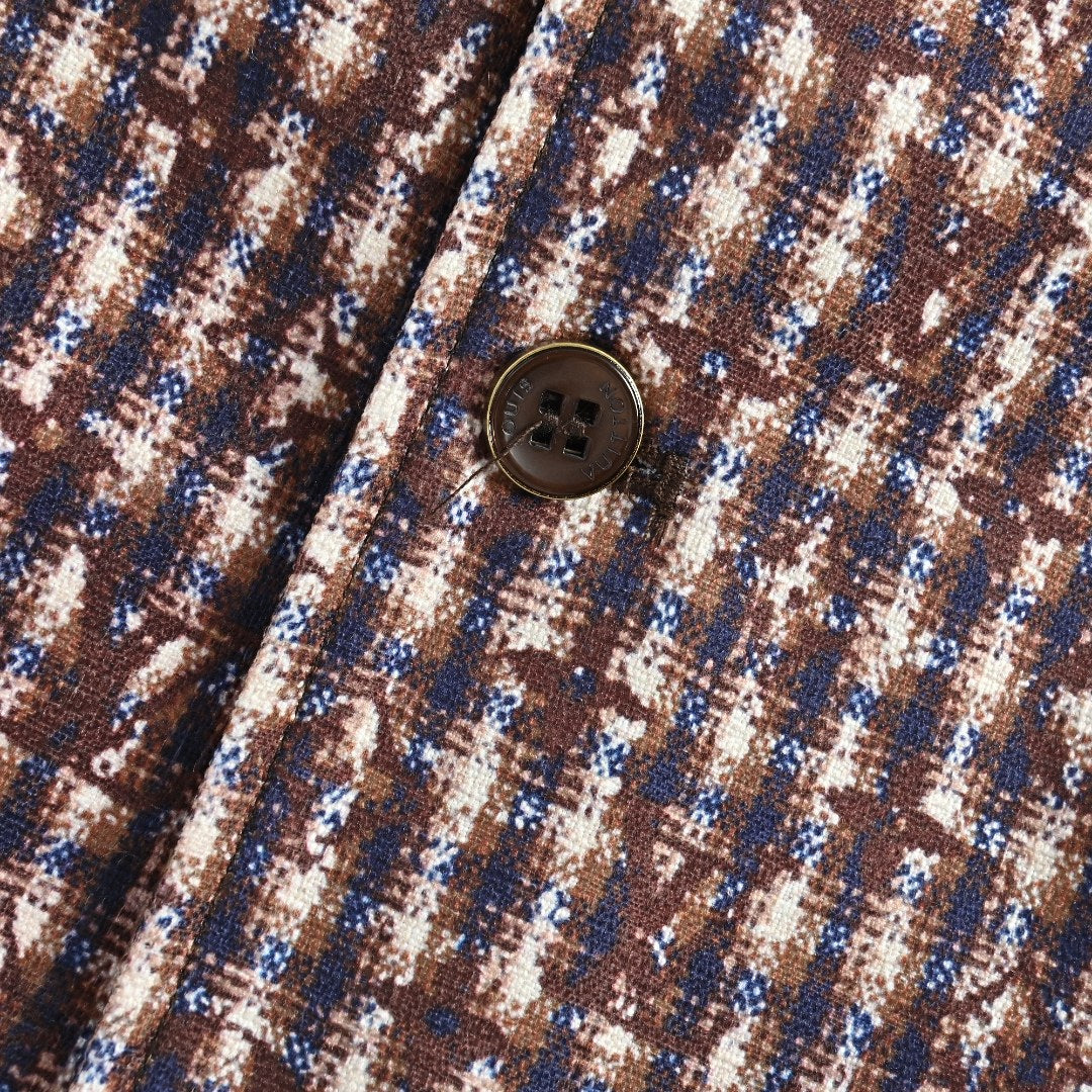Louis Vuitton LV Monogram Chic Collarless Tweed Jacket