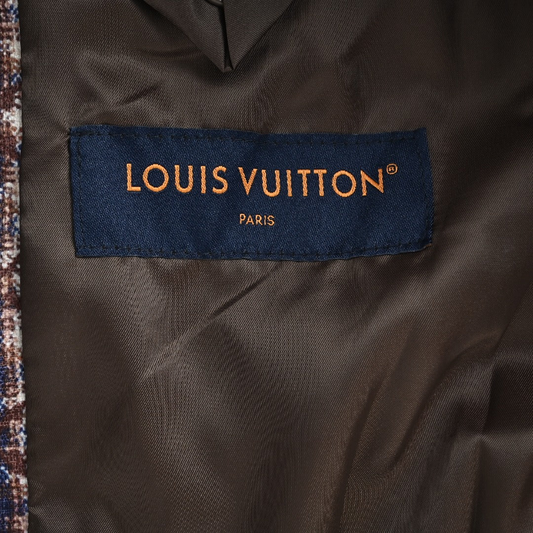 Louis Vuitton LV Monogram Chic Collarless Tweed Jacket