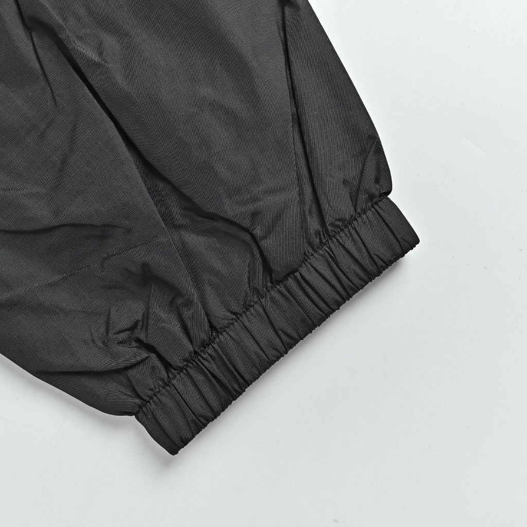 Burberry BBR Equestrian Knight Badge Nylon Hooded Jacket — Black