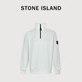Stone Island SS26 Sleeve Badge Half-Zip Pullover Sweatshirt