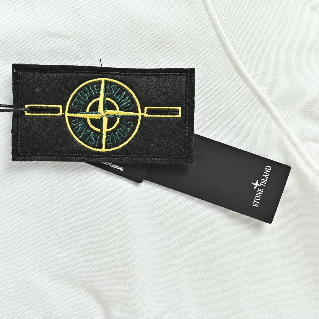 Stone Island SS26 Sleeve Badge Half-Zip Pullover Sweatshirt