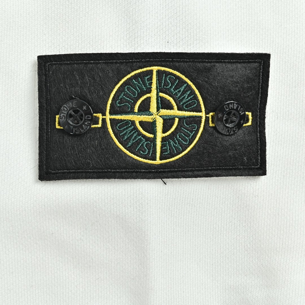 Stone Island SS26 Sleeve Badge Half-Zip Pullover Sweatshirt