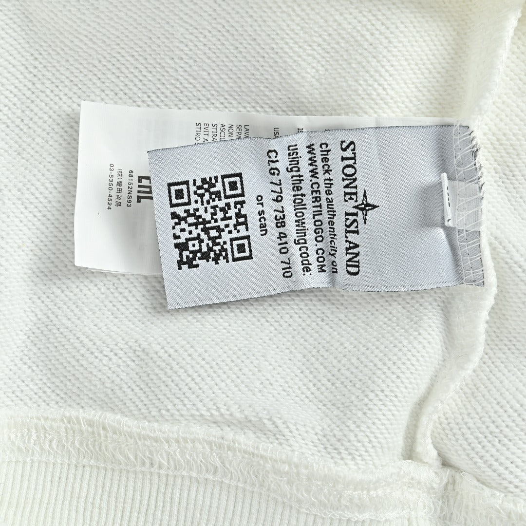 Stone Island SS26 Sleeve Badge Half-Zip Pullover Sweatshirt