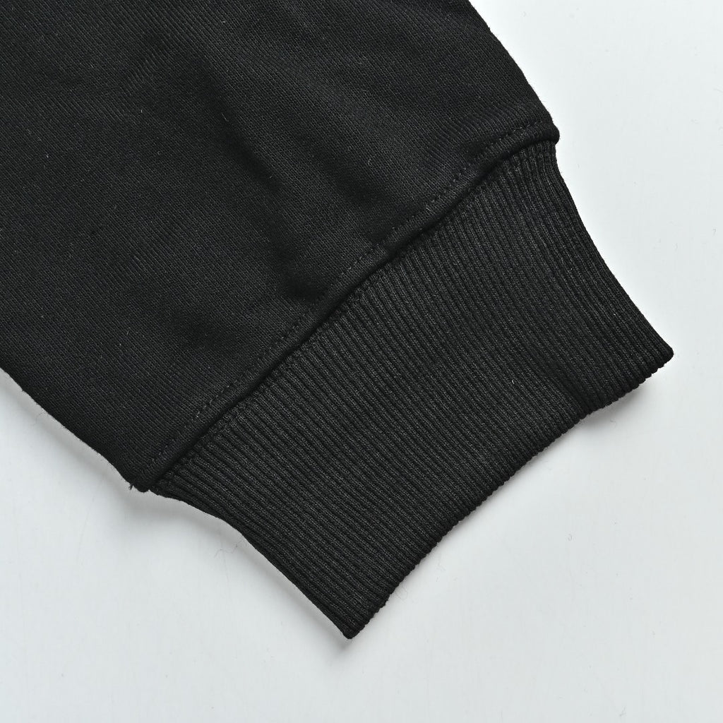 Stone Island SS26 Sleeve Badge Half-Zip Pullover Sweatshirt — Black