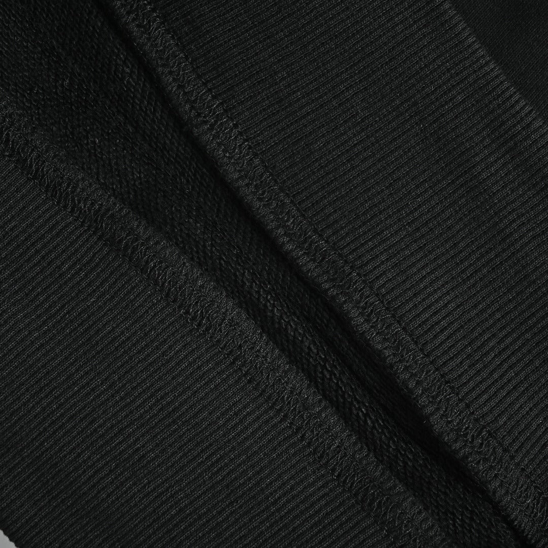 Stone Island SS26 Sleeve Badge Half-Zip Pullover Sweatshirt — Black