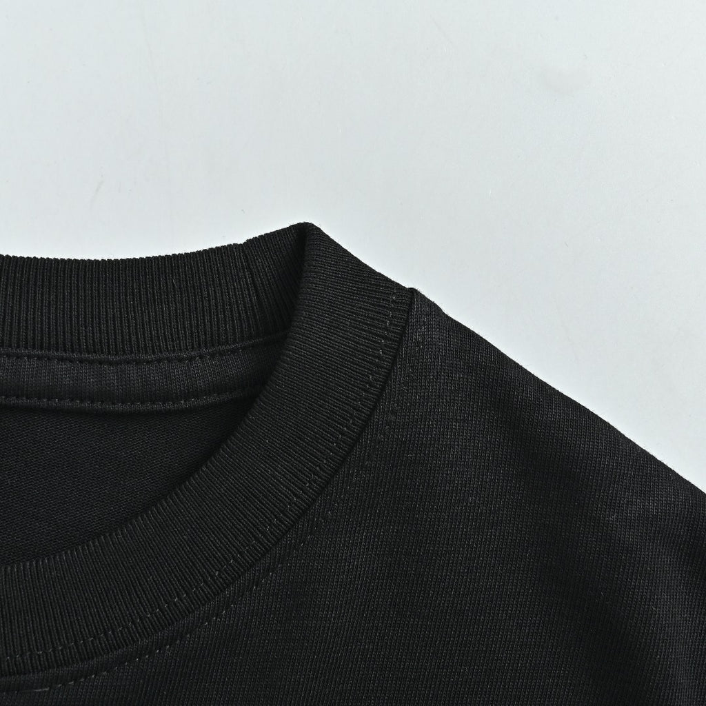 Dior 26SS 'No Dior No Dietrich' Letter Logo Embroidered T-Shirt — Black