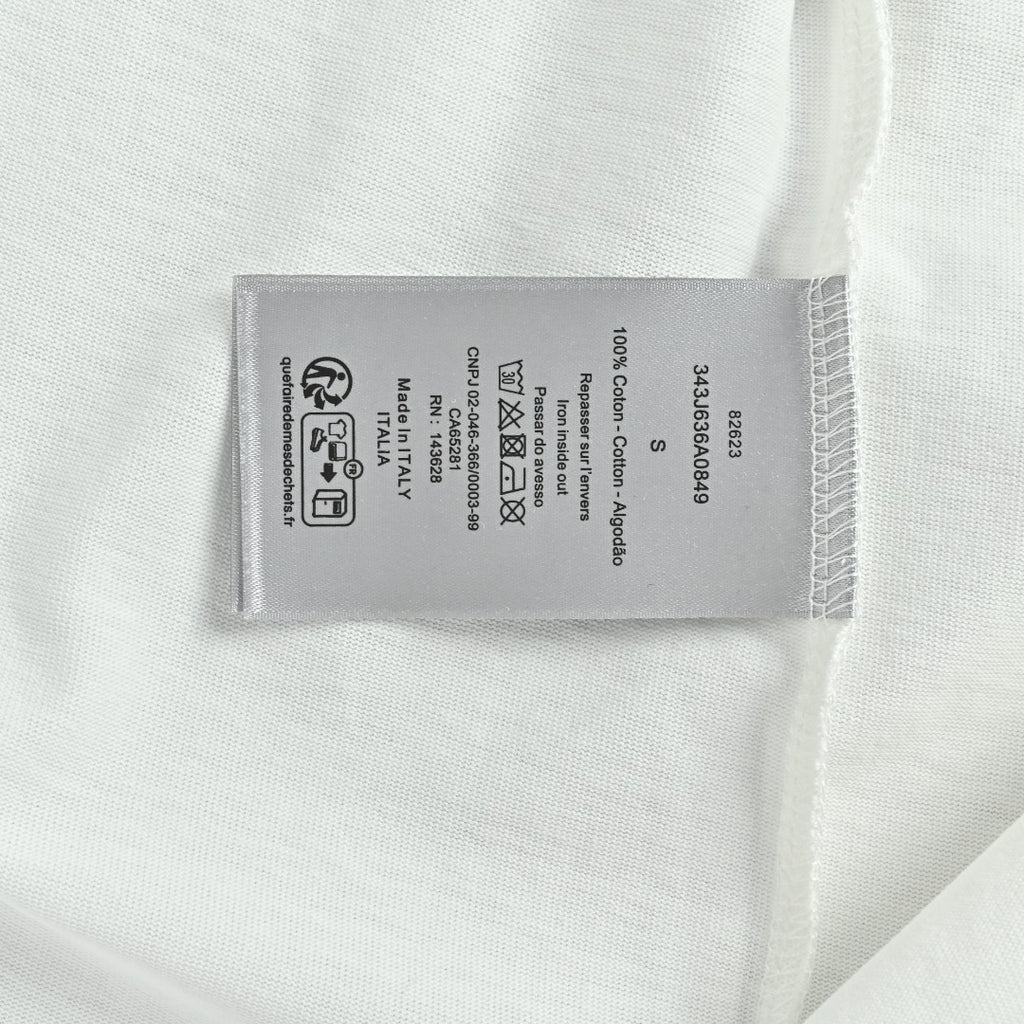 Dior 26SS 'No Dior No Dietrich' Letter Logo Embroidered T-Shirt — White