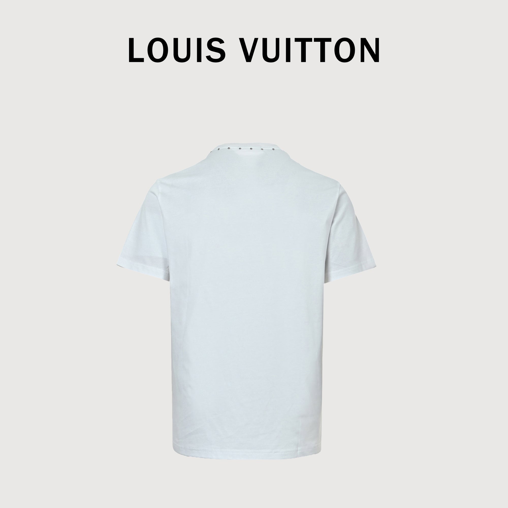 Louis Vuitton 26SS Studded Letter Logo T-Shirt — White