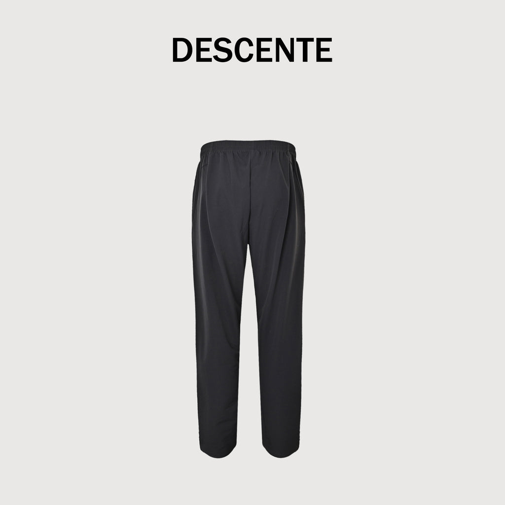 Descente Belted High-Stretch Quick-Dry Trousers — Black