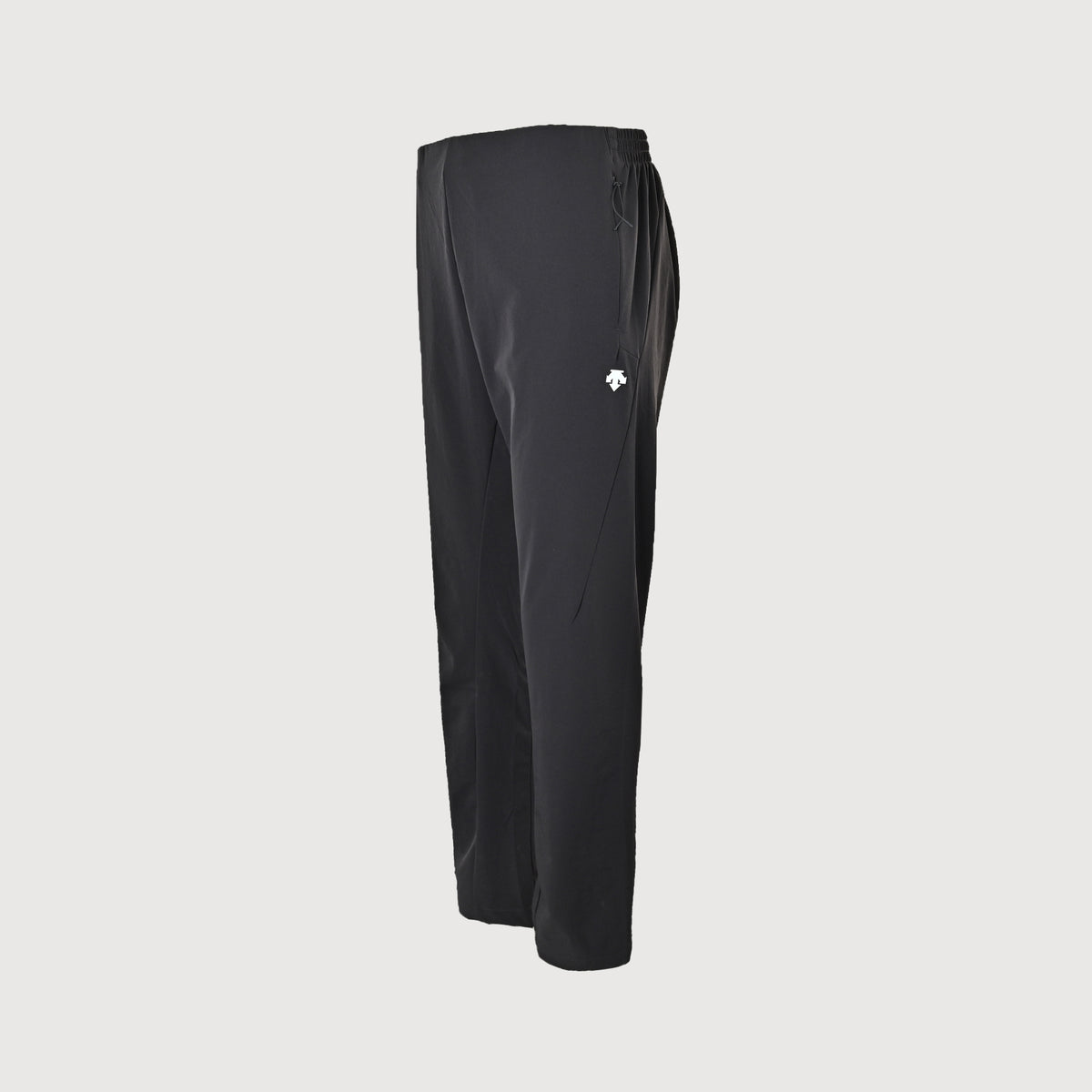 Descente Belted High-Stretch Quick-Dry Trousers — Black