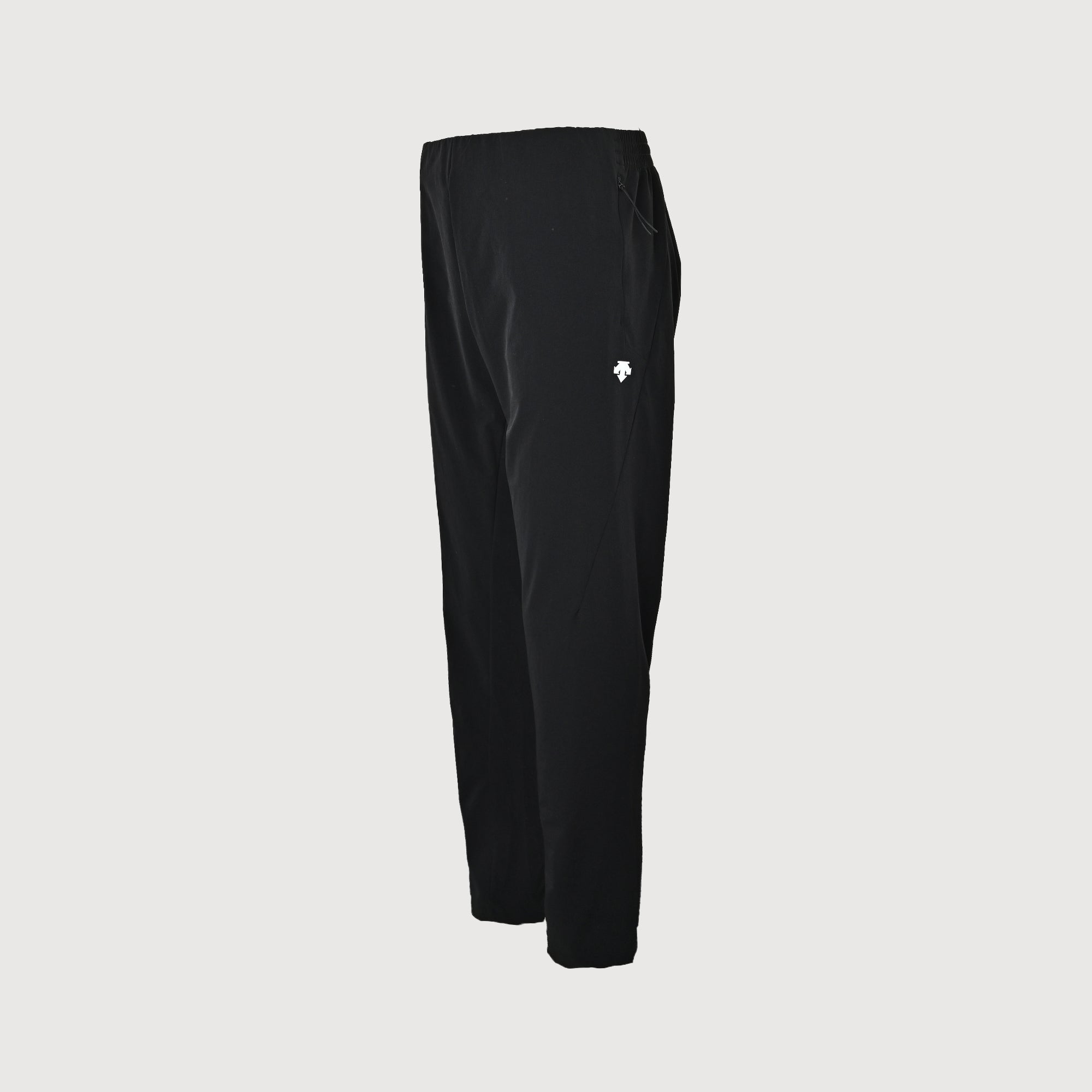 Descente Belted High-Stretch Quick-Dry Trousers — Black