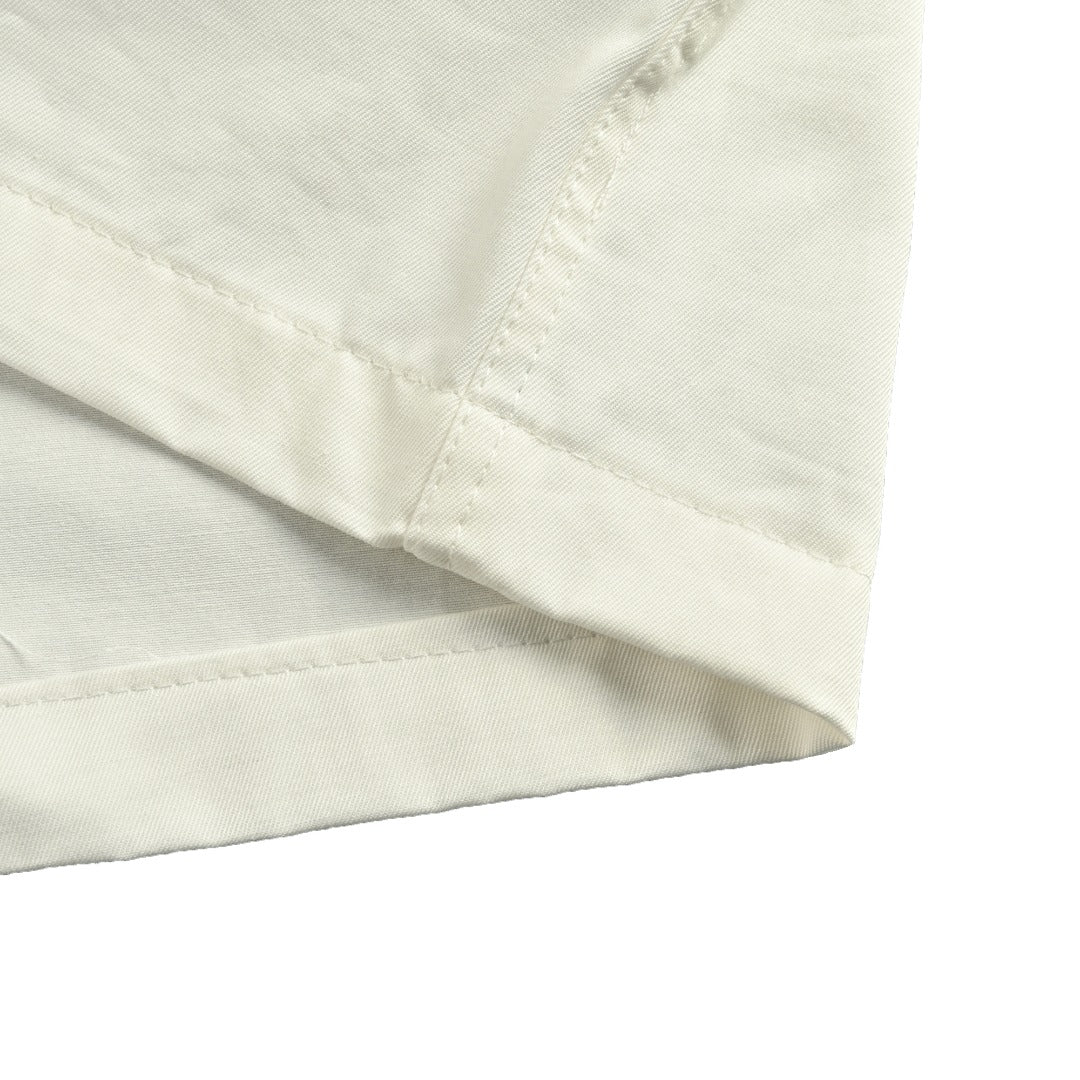 Louis Vuitton LV Monogram Embossed Pocket Short-Sleeve Shirt — Cream