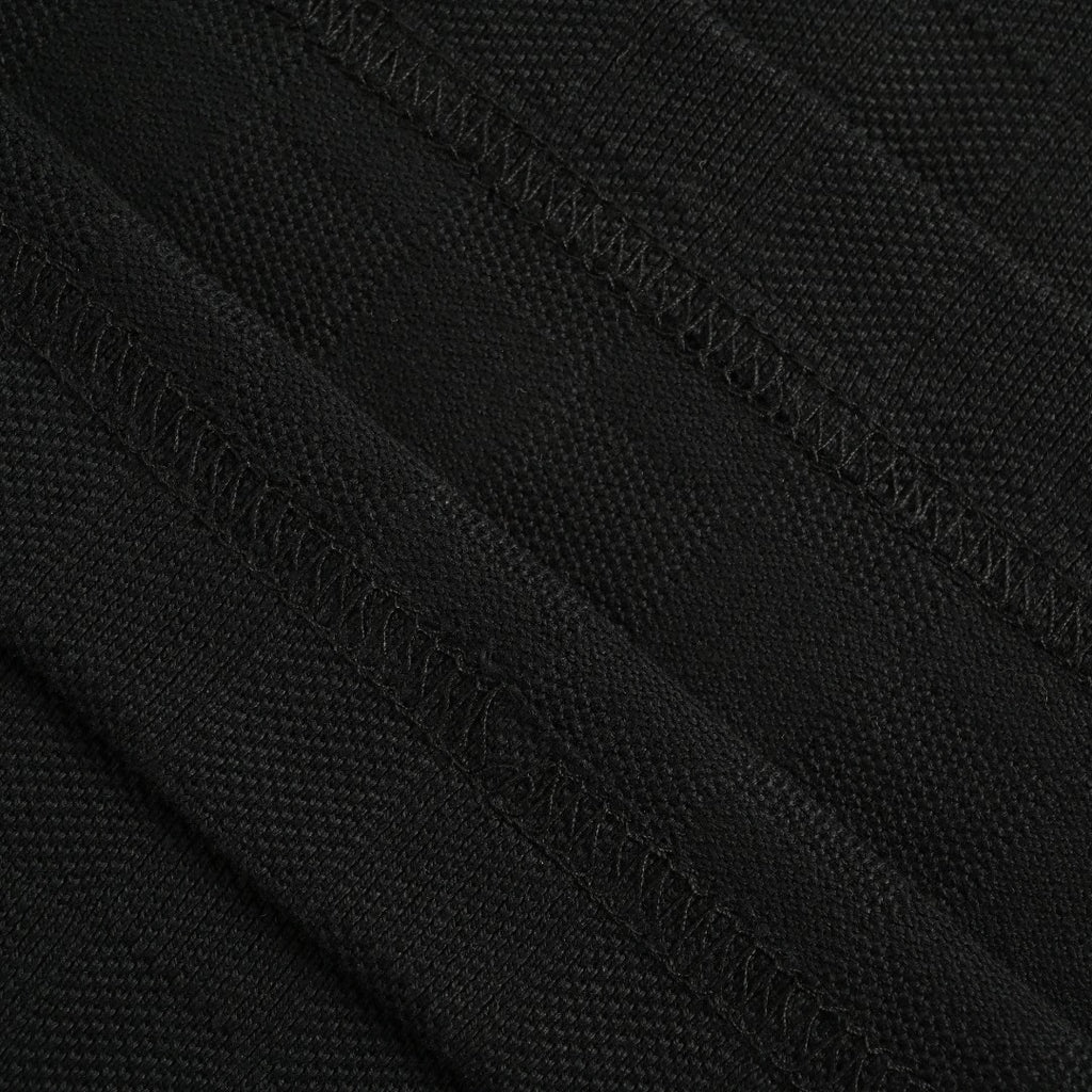 Louis Vuitton LV Damier Gold Thread Embroidered Piqué Short-Sleeve T-Shirt — Black