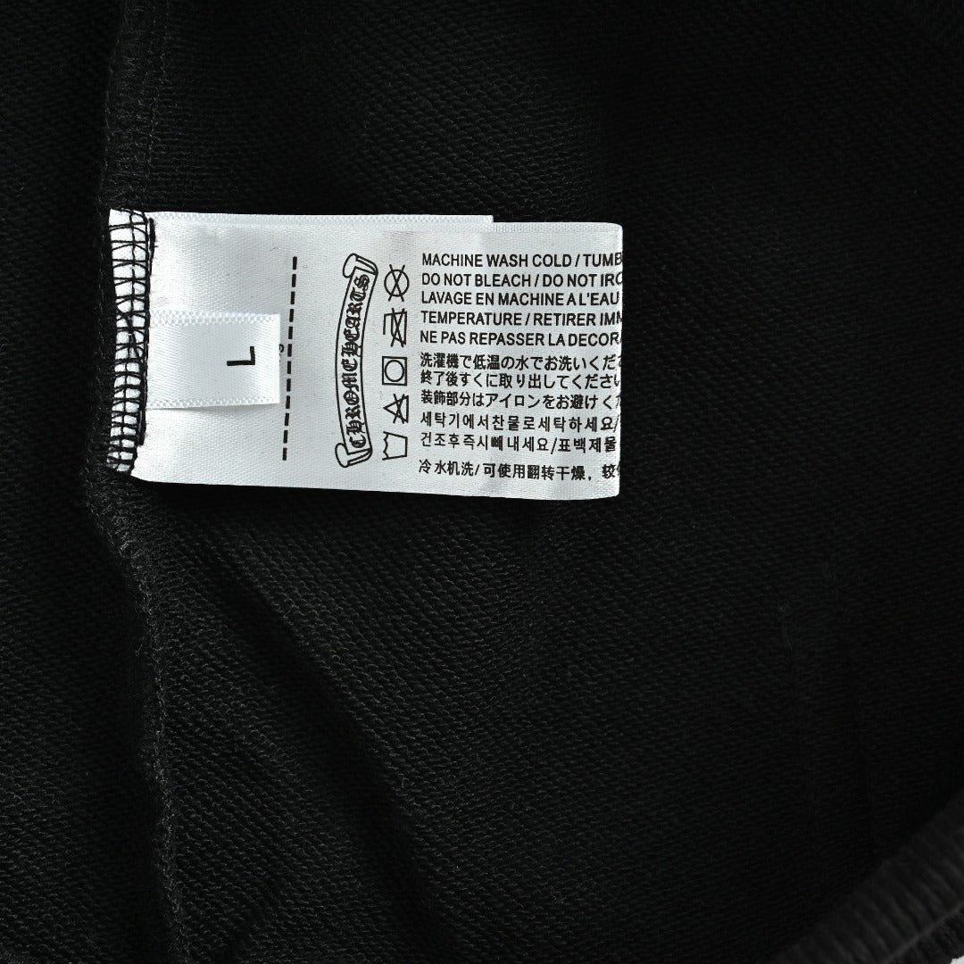 Chrome Hearts 26SS Pearl Cross All-Over Embroidered Hoodie — Black