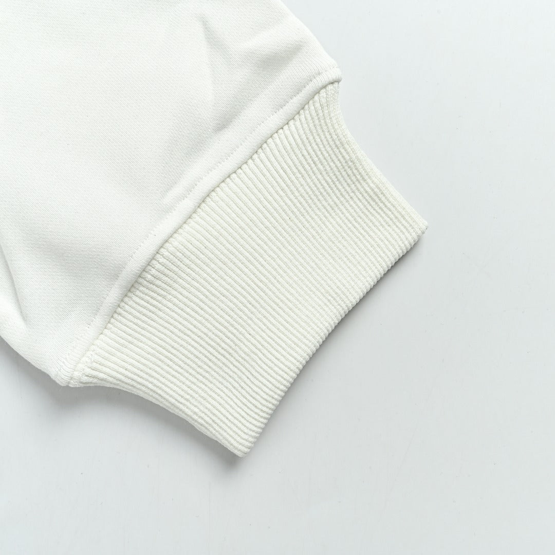 Chrome Hearts 26SS Pearl Cross All-Over Embroidered Hoodie — White