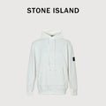 Stone Island Sleeve Badge Logo Hoodie — White