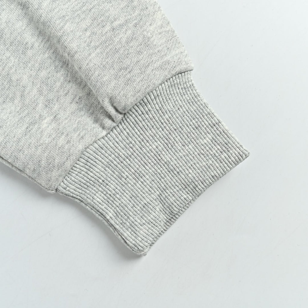 Stone Island Sleeve Badge Logo Hoodie — Light Grey Marl