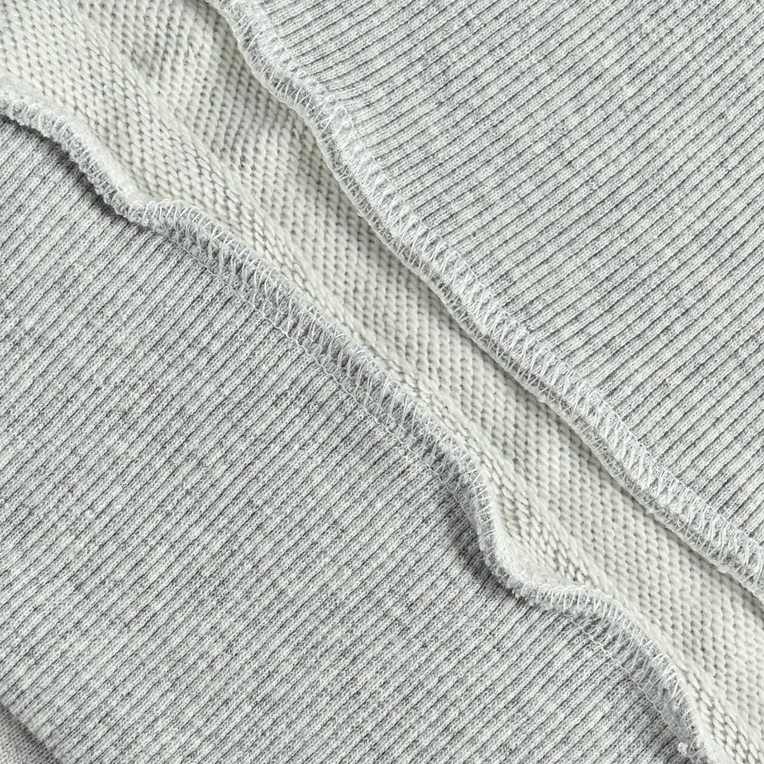 Stone Island Sleeve Badge Logo Hoodie — Light Grey Marl