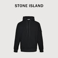 Stone Island Sleeve Badge Logo Hoodie — Black