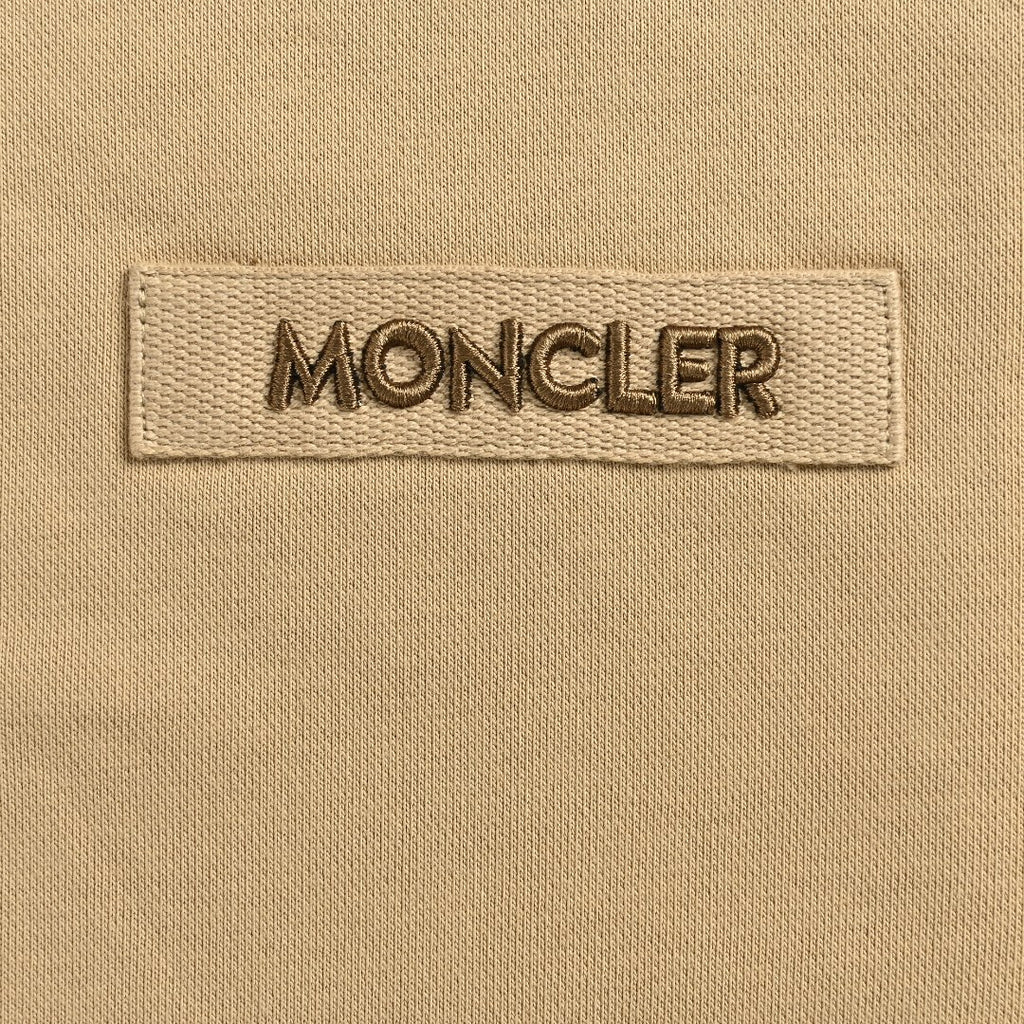 Moncler MC Tri-Color Rope Trim Zip-Up Hoodie Jacket — Camel