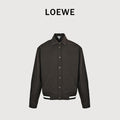 Loewe Embroidered Varsity Jacket — Dark Brown