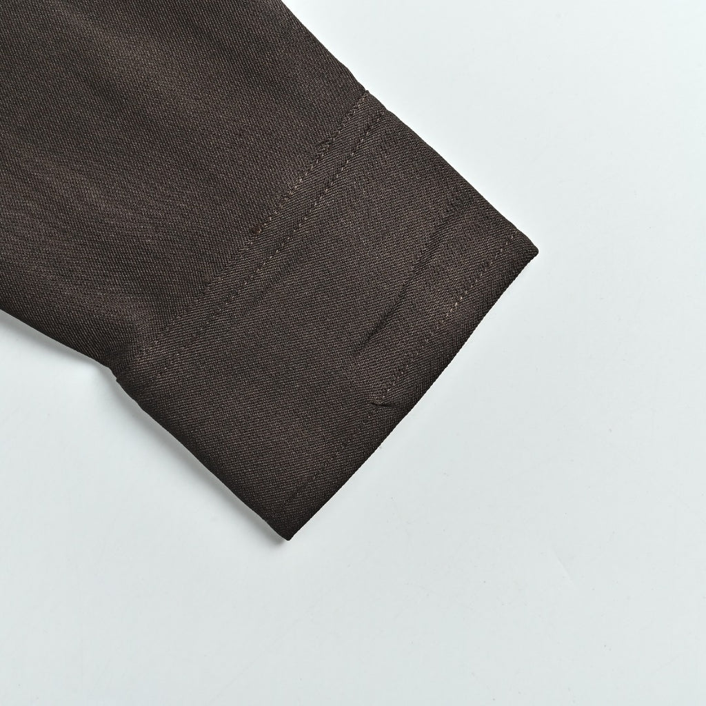 Loewe Embroidered Varsity Jacket — Dark Brown