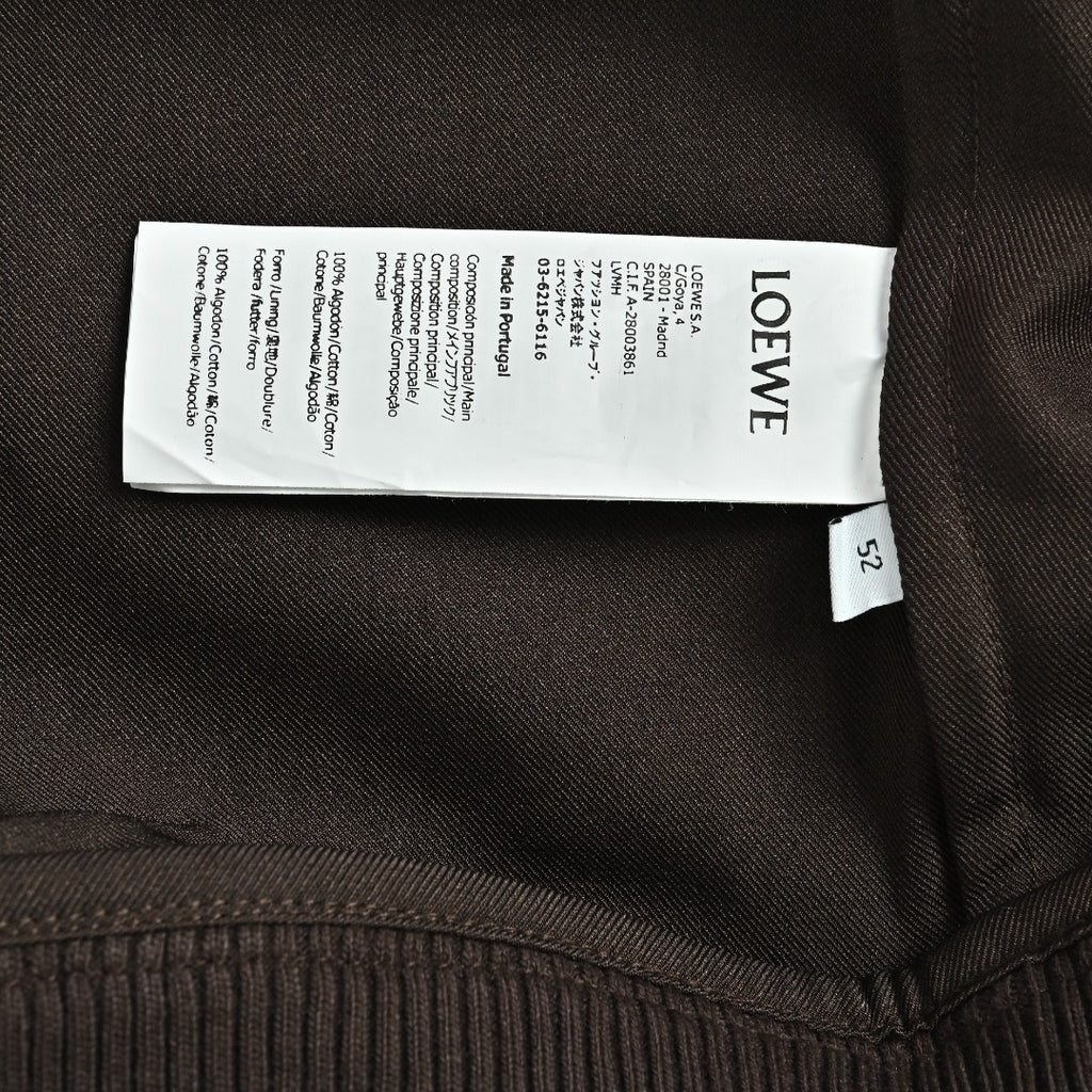 Loewe Embroidered Varsity Jacket — Dark Brown