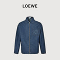 Loewe Embroidered Patch Pocket Denim Jacket — Dark Indigo