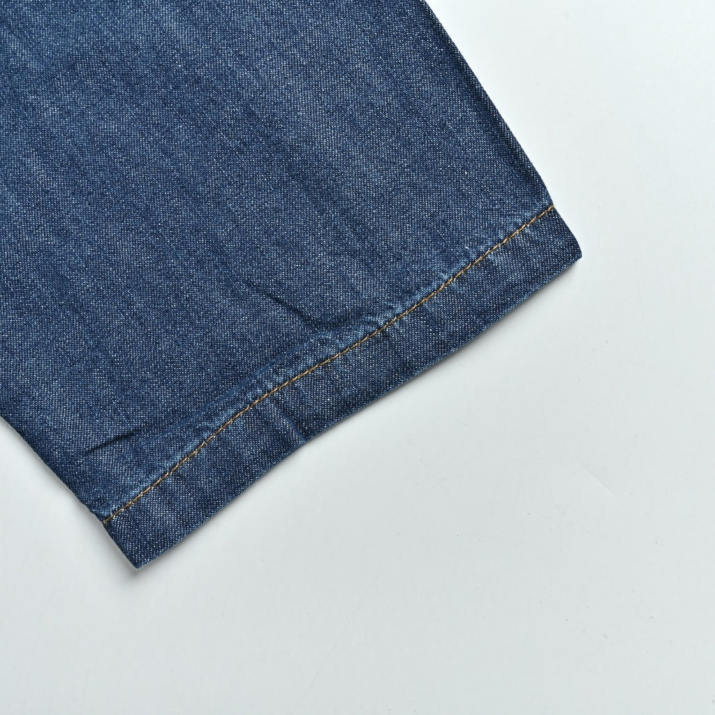Loewe Embroidered Patch Pocket Denim Jacket — Dark Indigo