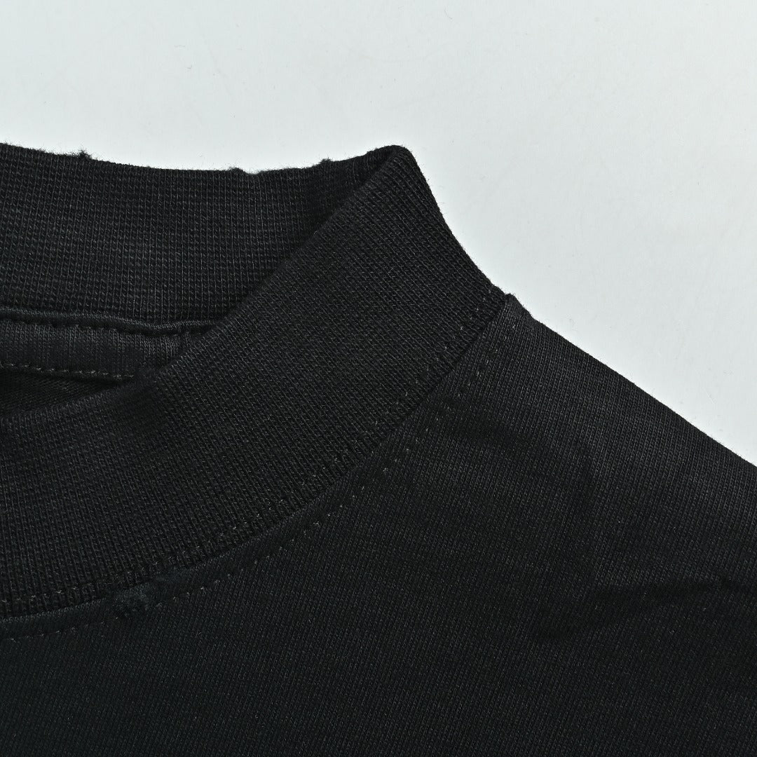 Balenciaga BLCG Euphoria Portrait Collaboration Short-Sleeve T-Shirt — Black
