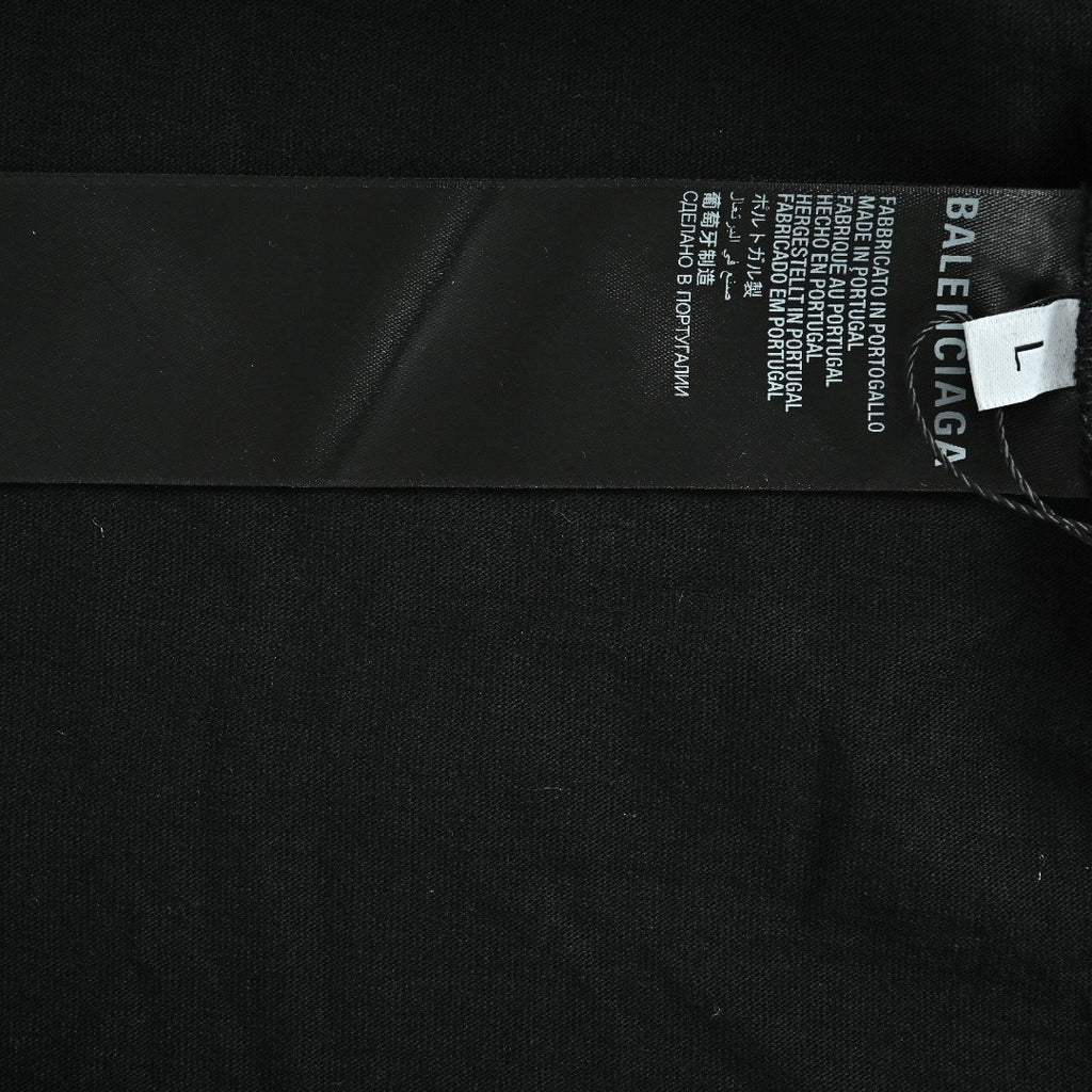 Balenciaga BLCG Euphoria Portrait Collaboration Short-Sleeve T-Shirt — Black